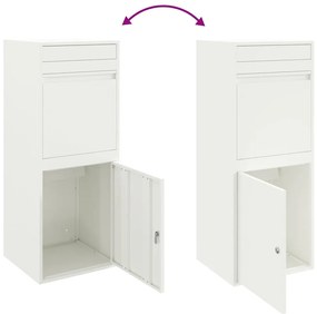 Caixa para entrega de pacotes Branco 41 x 38 x 103 cm Aço