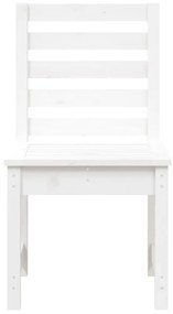 Cadeiras de jardim 2 pcs 50x48x91,5 cm pinho maciço branco