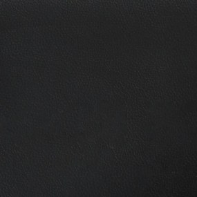 Sofá de 2 lugares 120 cm couro artificial preto