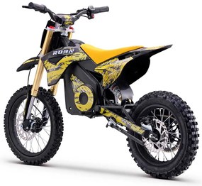 Mini moto elétrica para crianças 1800W Roan 903 batería litio 48V 13Ah Amarela