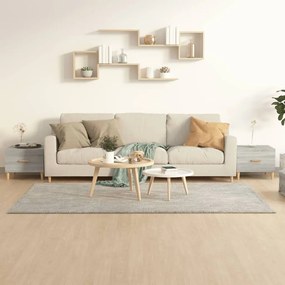 Mesas de centro 2 pcs 50x50x40 cm madeira proc. sonoma cinza