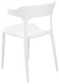 Conjunto de 4 cadeiras de jantar brancas GUBBIO Beliani
