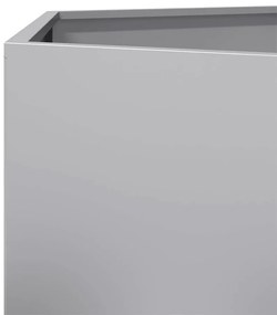 Vaso/floreira de jardim hexagonal 104x90x45 cm aço galvanizado