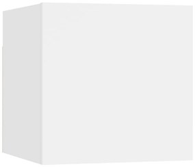 Mesa de cabeceira 30,5x30x30 cm contraplacado branco