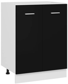 Armário inferior “Lyon” 60x46x81,5cm derivados de madeira preto
