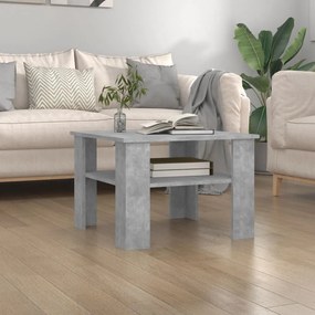 vidaXL Mesa de centro derivados de madeira cinzento cimento