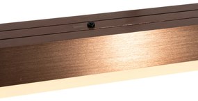 Candeeiro Pendente Ajustável Bronze Escuro 150 cm com LED Dimerizável - Lamba Moderno