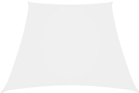 Para-sol estilo vela tecido oxford trapézio 2/4x3 m branco