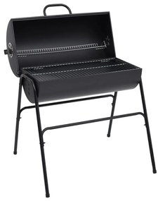 vidaXL Grelhador barril c/ 2 grelhas de cozinhar 80x95x90 cm aço preto