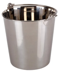 Balde Gelo Inox com Asa Redondo 4600ml 20X20cm