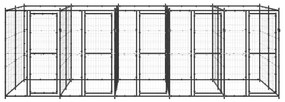 Canil de exterior 12,1 m² aço