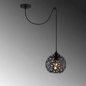 Candeeiro de Teto Fellini – Preto – 62 x 17 cm