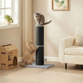 Arranhador para gatos com 85 cm de altura, tronco em sisal XXL, Preto