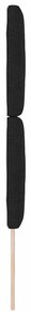 Cabeceira LED vidaXL Design de Blocos de Diamante Preto 80 cm Tecido