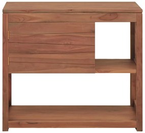 Armário de casa de banho 85x40x75 cm teca maciça
