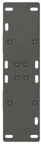 Pés para mesa de jantar em formato A, 2 peças, antracite, 50x(72-73) c