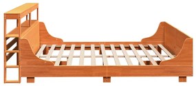 Cama sem colchão 180x200 cm pinho maciço castanho-mel