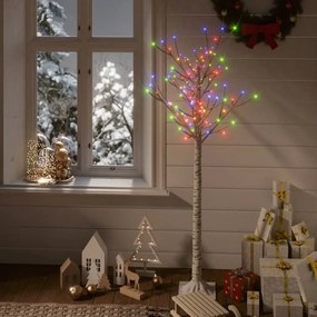 328679 vidaXL Árvore de Natal 140 LEDs salgueiro int./ext. 1,5m colorido