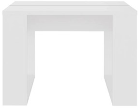 Mesa de apoio 50x50x35 cm derivados de madeira branco