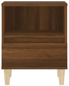 Mesas de cabeceira 2 pcs 40x35x50 cm cor carvalho castanho