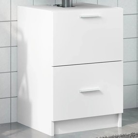 vidaXL Armário de lavatório 40x37x59 cm derivados de madeira branco