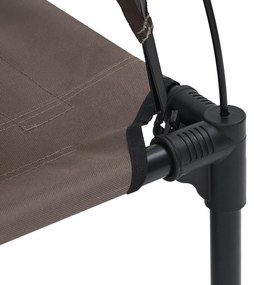 Cama Elevada para Cão Castanha Metal 76 x 62 x 70.5 cm Dobrável