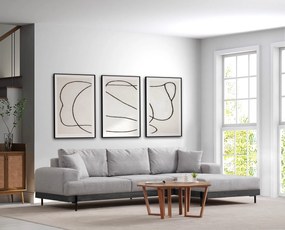 Sofá de Canto Eti – Cinzento – 280 x 170 cm