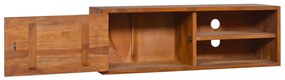 Armário de parede para TV 180x30x30 cm madeira de teca maciça