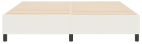 Cama Box Spring vidaXL Creme Super King em Tecido Corduroy