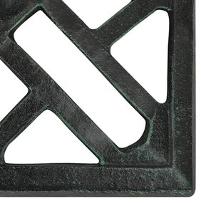 Base para guarda-sol ferro fundido 44x44x31 cm verde