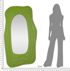 ESPELHO DE PAREDE DAFNE 90X4X165 CM VERDE