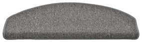 Tapetes de escada 30 pcs 65x24x4 cm cinzento-escuro