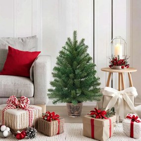 vidaXL Árvore de Natal Artificial Verde 95 cm PVC, PE e aço