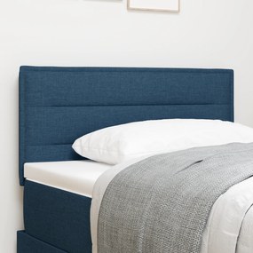 Cabeceira vidaXL Design Linhas Azul 90 cm Tecido