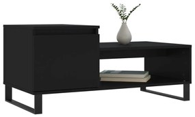 Mesa de centro 100x50x45 cm derivados de madeira preto