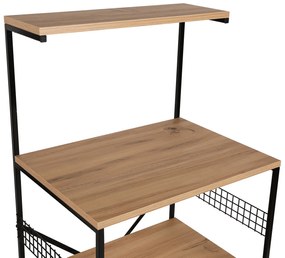 Armário Multiusos Anemon – Preto – 60x124x45 cm