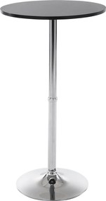 Mesa alta redonda Ø60 x 108 cm Preto