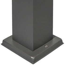 Candeeiro de exterior moderno 45cm cinzento escuro com opalino IP44 - Malios Design,Moderno