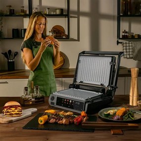 Grelha elétrica de 2000 W Rock'nGrill 2000 Smash PerfectCook