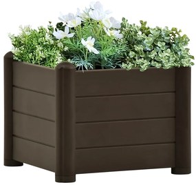Canteiro elevado para jardim PP 43x43x35 cm moca