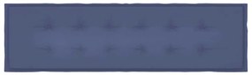 Almofadão p/ banco jardim 180x50x4cm tecido oxford azul-marinho