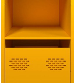 Aparador 101,5x39x73,5 cm aço laminado a frio amarelo mostarda