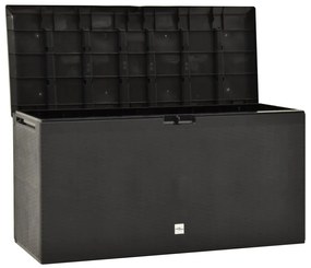 Caixa de arrumação para jardim 114x47x60 cm antracite