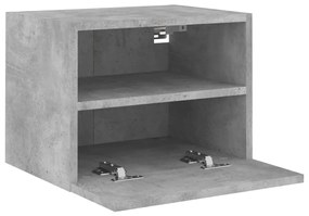 Móveis parede TV 2 pcs 40x30x30 cm deriv. madeira cinza cimento