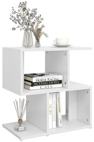 Mesa de cabeceira 50x30x51,5 cm derivados de madeira branco