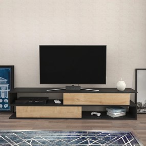 Móvel TV Cortez – Anthracite Oak – 160x35,3x38,6 cm