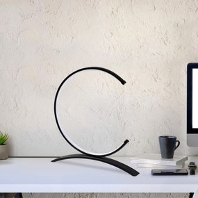 Candeeiro de Mesa Moon – Preto – 35 x 34 x 4 cm