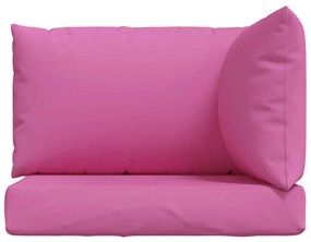 Almofadões p/ móveis de paletes 3 pcs tecido oxford rosa