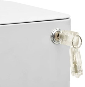 Arquivador móvel aço 30x45x59 cm cinzento-claro