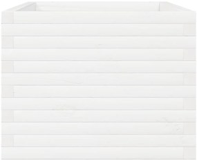 Vaso/floreira de jardim 110x60x49,5 cm pinho maciço branco